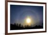 A sun halo seen in northern British Columbia-Richard Wright-Framed Photographic Print