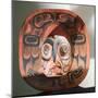 A sun mask with an eagle face in the centre which was used in the Dluwulaxa Society dances-null-Mounted Giclee Print