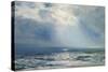 A Sunbeam over the Sea, 1890 (Oil on Panel)-Henry Moore-Stretched Canvas