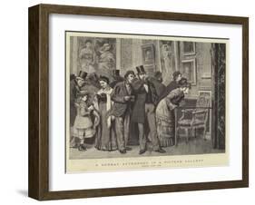 A Sunday Afternoon in a Picture Gallery-Charles Green-Framed Giclee Print