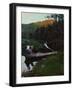 A Sunday evening by the lake-Harald Oscar Sohlberg-Framed Giclee Print