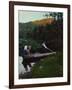 A Sunday evening by the lake-Harald Oscar Sohlberg-Framed Giclee Print