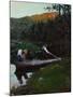 A Sunday evening by the lake-Harald Oscar Sohlberg-Mounted Giclee Print