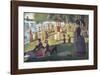 A Sunday on La Grande Jatte 1884, 1884-86-Georges Seurat-Framed Premium Giclee Print