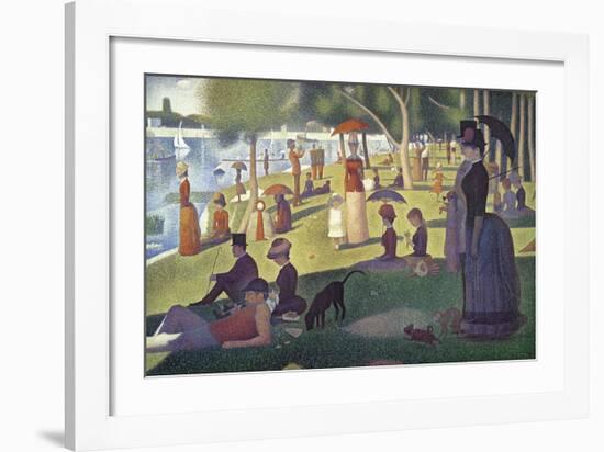 A Sunday on La Grande Jatte 1884, 1884-86-Georges Seurat-Framed Premium Giclee Print