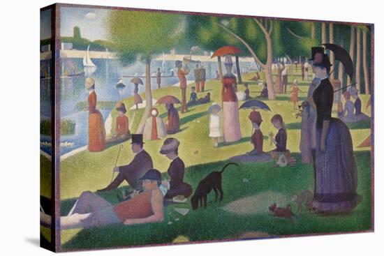 A Sunday on La Grande Jatte -- 1884, 1884-86-Georges Seurat-Stretched Canvas