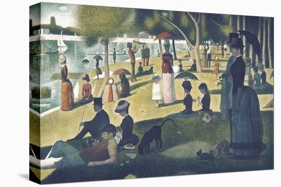 A Sunday on La Grande Jatte 1884, 1884-86-Georges Seurat-Stretched Canvas