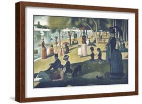 A Sunday on La Grande Jatte 1884, 1884-86-Georges Seurat-Framed Art Print