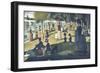 A Sunday on La Grande Jatte 1884, 1884-86-Georges Seurat-Framed Art Print