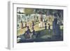 A Sunday on La Grande Jatte 1884, 1884-86-Georges Seurat-Framed Art Print