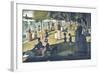 A Sunday on La Grande Jatte 1884, 1884-86-Georges Seurat-Framed Art Print