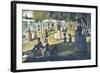 A Sunday on La Grande Jatte 1884, 1884-86-Georges Seurat-Framed Art Print