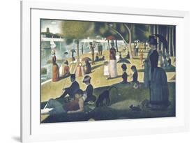 A Sunday on La Grande Jatte 1884, 1884-86-Georges Seurat-Framed Art Print