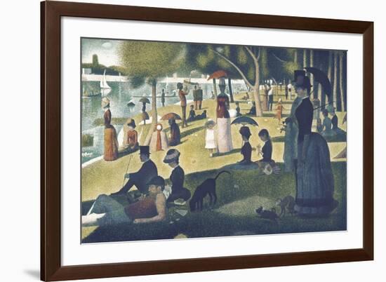 A Sunday on La Grande Jatte 1884, 1884-86-Georges Seurat-Framed Art Print