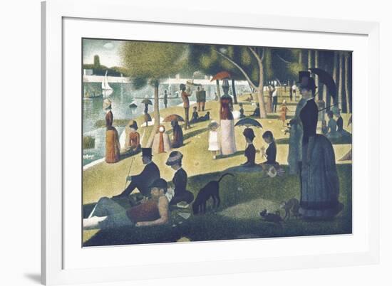 A Sunday on La Grande Jatte 1884, 1884-86-Georges Seurat-Framed Premium Giclee Print