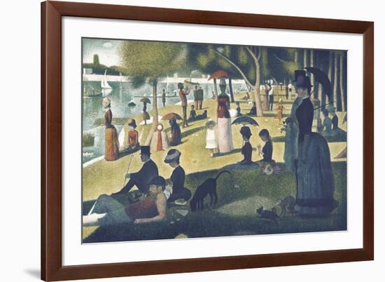 A Sunday on La Grande Jatte 1884, 1884-86-Georges Seurat-Framed Premium Giclee Print