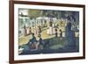 A Sunday on La Grande Jatte 1884, 1884-86-Georges Seurat-Framed Premium Giclee Print