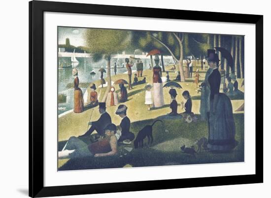 A Sunday on La Grande Jatte 1884, 1884-86-Georges Seurat-Framed Premium Giclee Print