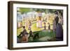 A Sunday on La Grande Jatte 1884, 1884-86-Georges Seurat-Framed Art Print