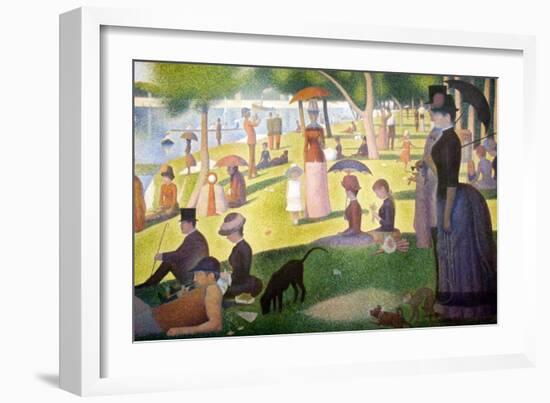 A Sunday on La Grande Jatte 1884, 1884-86-Georges Seurat-Framed Art Print