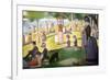 A Sunday on La Grande Jatte 1884, 1884-86-Georges Seurat-Framed Premium Giclee Print