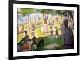 A Sunday on La Grande Jatte 1884, 1884-86-Georges Seurat-Framed Premium Giclee Print