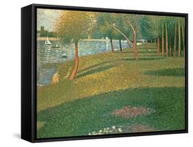 A Sunday on La Grande Jatte 1884, 1884-86-Georges Seurat-Framed Stretched Canvas