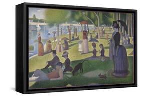 A Sunday on La Grande Jatte, 1884-86-Georges Pierre Seurat-Framed Stretched Canvas