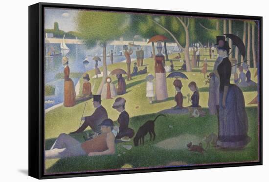 A Sunday on La Grande Jatte, 1884-86-Georges Pierre Seurat-Framed Stretched Canvas