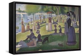A Sunday on La Grande Jatte, 1884-86-Georges Pierre Seurat-Framed Stretched Canvas