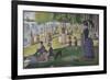 A Sunday on La Grande Jatte, 1884-86-Georges Pierre Seurat-Framed Giclee Print