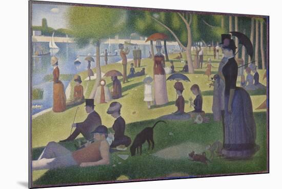 A Sunday on La Grande Jatte, 1884-86-Georges Pierre Seurat-Mounted Giclee Print