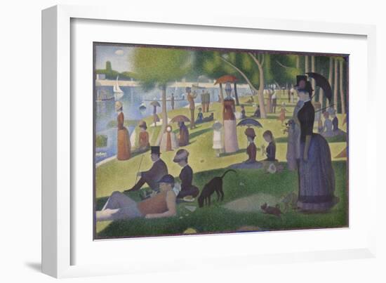 A Sunday on La Grande Jatte, 1884-86-Georges Pierre Seurat-Framed Giclee Print