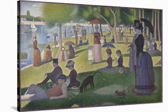 A Sunday on La Grande Jatte, 1884-86-Georges Pierre Seurat-Stretched Canvas