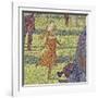 A Sunday on La Grande Jatte, 1884-86-Georges Pierre Seurat-Framed Giclee Print