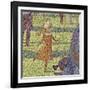 A Sunday on La Grande Jatte, 1884-86-Georges Pierre Seurat-Framed Giclee Print