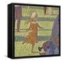 A Sunday on La Grande Jatte, 1884-86-Georges Pierre Seurat-Framed Stretched Canvas