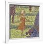 A Sunday on La Grande Jatte, 1884-86-Georges Pierre Seurat-Framed Giclee Print