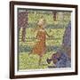 A Sunday on La Grande Jatte, 1884-86-Georges Pierre Seurat-Framed Giclee Print