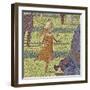 A Sunday on La Grande Jatte, 1884-86-Georges Pierre Seurat-Framed Giclee Print