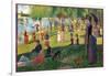 A Sunday on La Grande Jatte-Georges Seurat-Framed Art Print