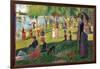 A Sunday on La Grande Jatte-Georges Seurat-Framed Art Print