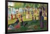 A Sunday on La Grande Jatte-Georges Seurat-Framed Art Print