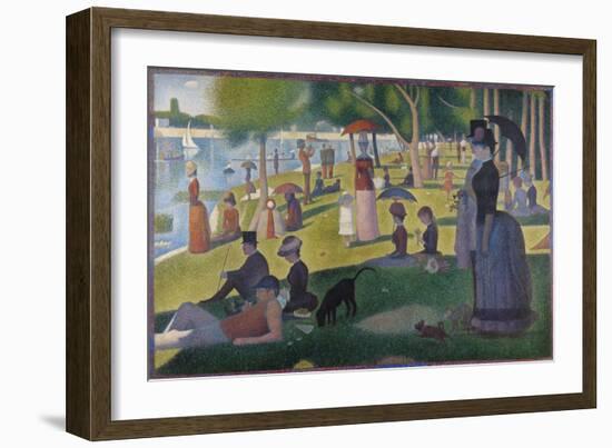 A Sunday on La Grande Jatte-Georges Seurat-Framed Giclee Print