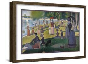 A Sunday on La Grande Jatte-Georges Seurat-Framed Giclee Print