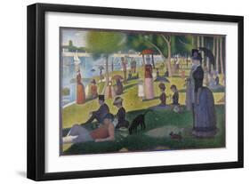 A Sunday on La Grande Jatte-Georges Seurat-Framed Giclee Print