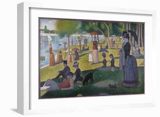 A Sunday on La Grande Jatte-Georges Seurat-Framed Giclee Print