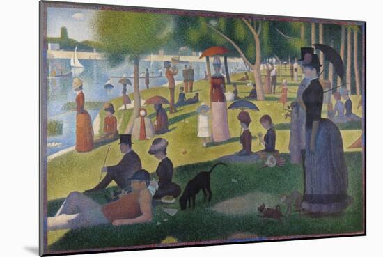 A Sunday on La Grande Jatte-Georges Seurat-Mounted Giclee Print