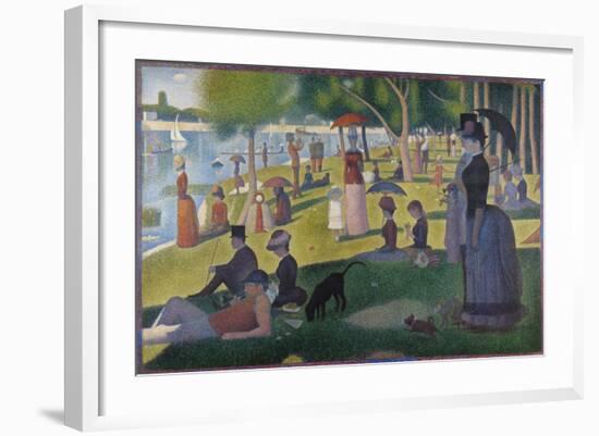 A Sunday on La Grande Jatte-Georges Seurat-Framed Giclee Print