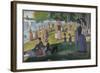 A Sunday on La Grande Jatte-Georges Seurat-Framed Giclee Print